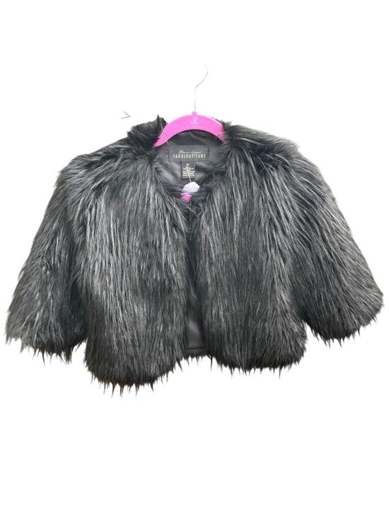 Fabulous Furs Jackets & Blazers - Donna Salyers Fabulous Furs Faux Fur Cropped Bolero Jacket Black Size M